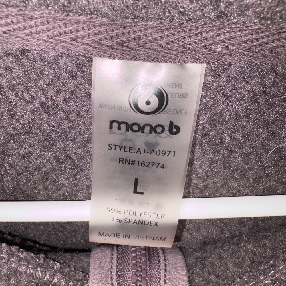 Mono B Charcoal Zip-Up Jacket - Picture 2 of 4
